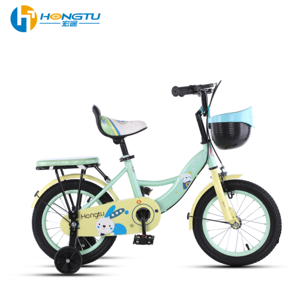 Hongtu Wholesale Children's Bicycles with Adjustable Seats, suitable for 3-5 years old girls with a basket and training wheels 16-GSW952 - Image 2