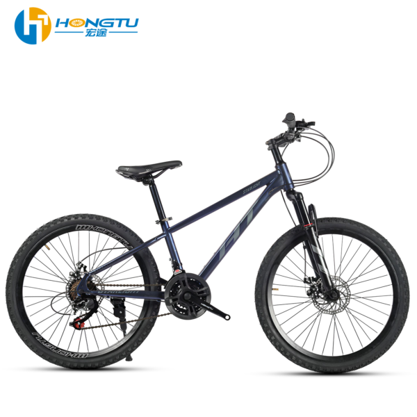 HongTu Wholesale 26 inch Flat Handlebar Mountain Bike With 21 Speeds Steel Frame Alloy Material Adult Sport Mountain Bike S6009 - Image 2