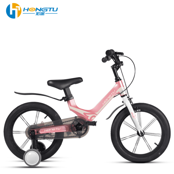 HongTu Wholesale Children's Bicycles with Adjustable Seats and Colorful Designs for Girls&Boys Cicycles for 3-5 Year Old with Training Wheels 16-BMJ407