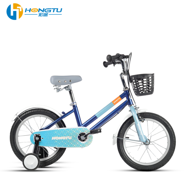 HongTu Wholesale Children's Bicycles with Adjustable Seats and Colorful Designs for Girls&Boys Bicycles for 3-5 Year Old with Training Wheels 16-GSH-408 - Image 3