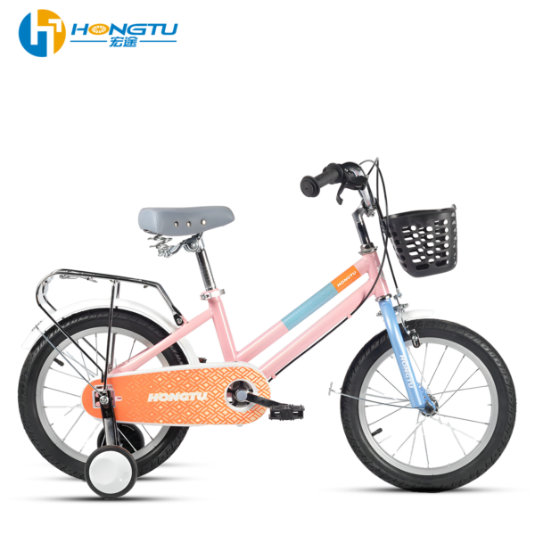 HongTu Wholesale Children's Bicycles with Adjustable Seats and Colorful Designs for Girls&Boys Bicycles for 3-5 Year Old with Training Wheels 16-GSH-408 - Image 4