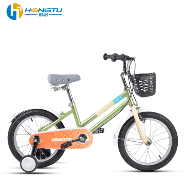 HongTu Wholesale Children's Bicycles with Adjustable Seats and Colorful Designs for Girls&Boys Bicycles for 3-5 Year Old with Training Wheels 16-GSH-408