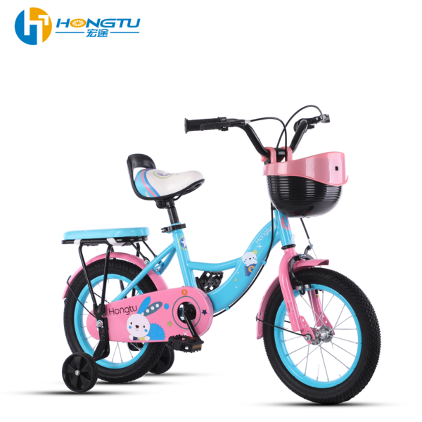 Hongtu Wholesale Children's Bicycles with Adjustable Seats, suitable for 3-5 years old girls with a basket and training wheels 16-GSW952 - Image 5