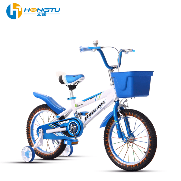 HongTu Children's Mudguard Bicycle Adjustable Seat Pedal Bike 3-8 Years Old Boy's Bicycle with Training Wheels 16-BHY101 - Image 6