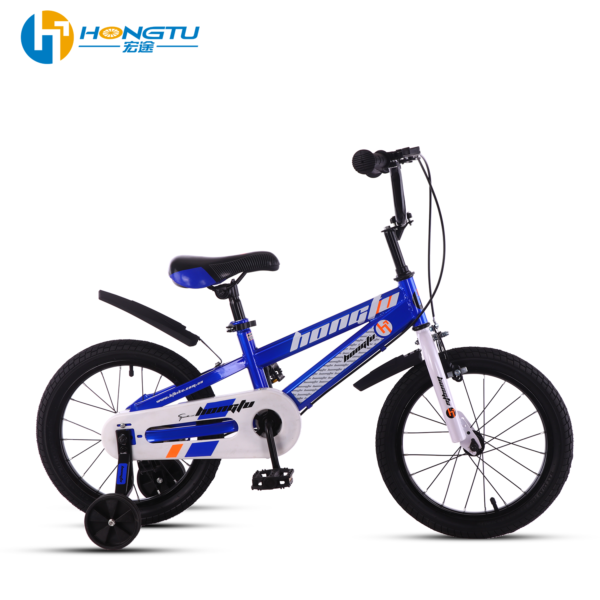 Hongtu Children's Bicycle Adjustable Seat with Auxiliary Wheels and Mudguards Pedal Bike for Boys Aged 3-5 Years - Image 6