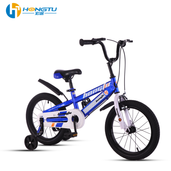 Hongtu Children's Bicycle Adjustable Seat with Auxiliary Wheels and Mudguards Pedal Bike for Boys Aged 3-5 Years - Image 7